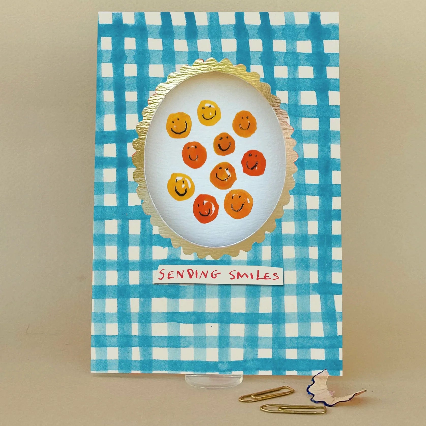 Sending Smiles Greetings Card - Uneeka