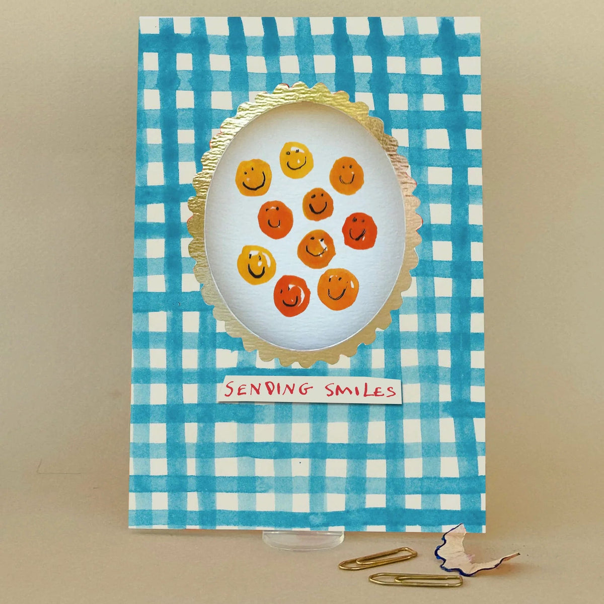 Sending Smiles Greetings Card - Uneeka