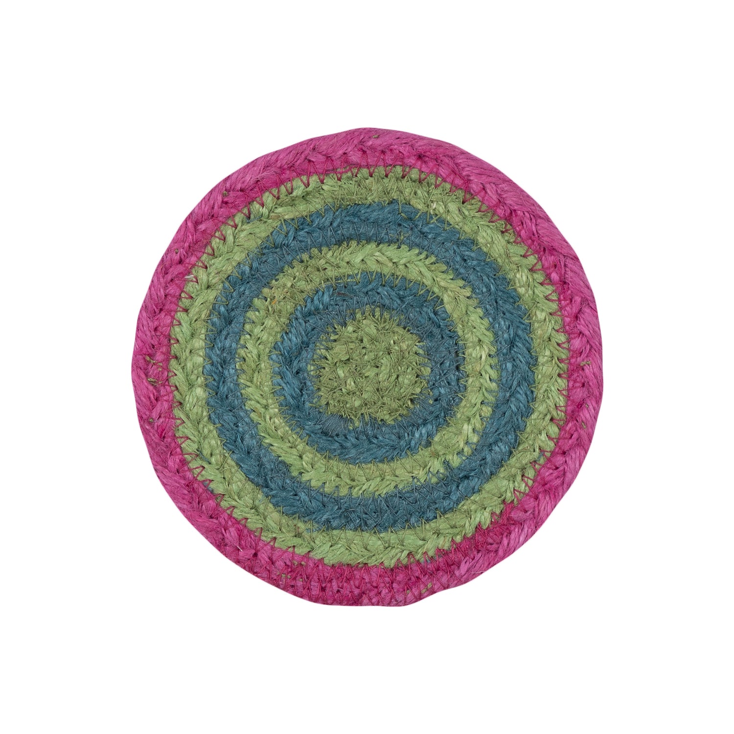 Set of 6 Striped Jute Coasters - CBP06212X12TRADE - Uneeka