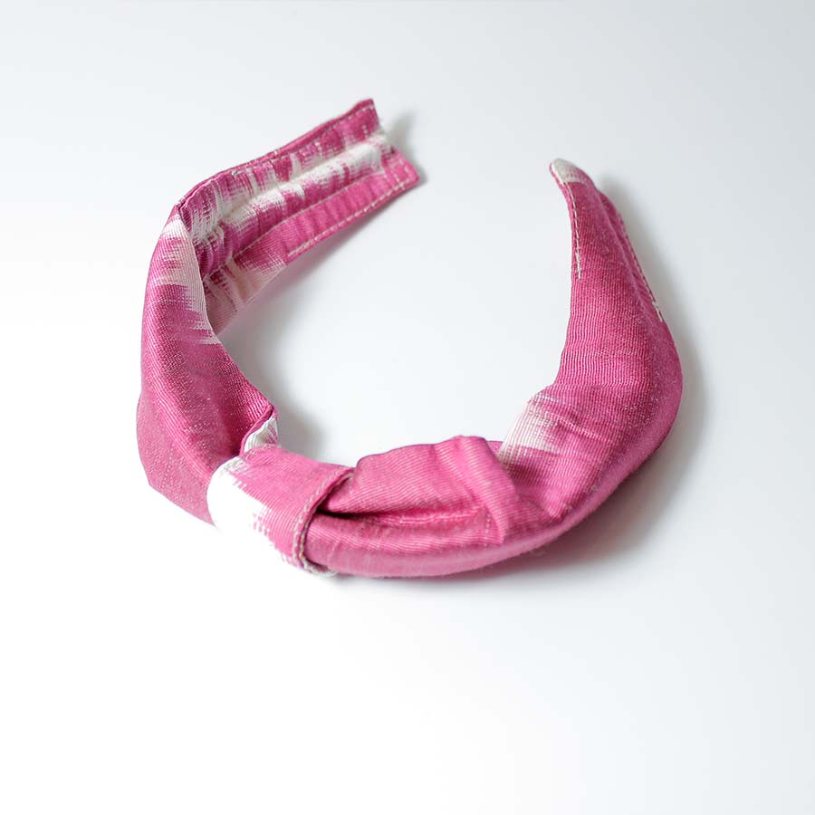 Silk Multiway Headband - Pink