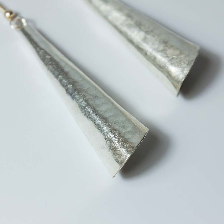 Silver Plated Large Cone Earrings