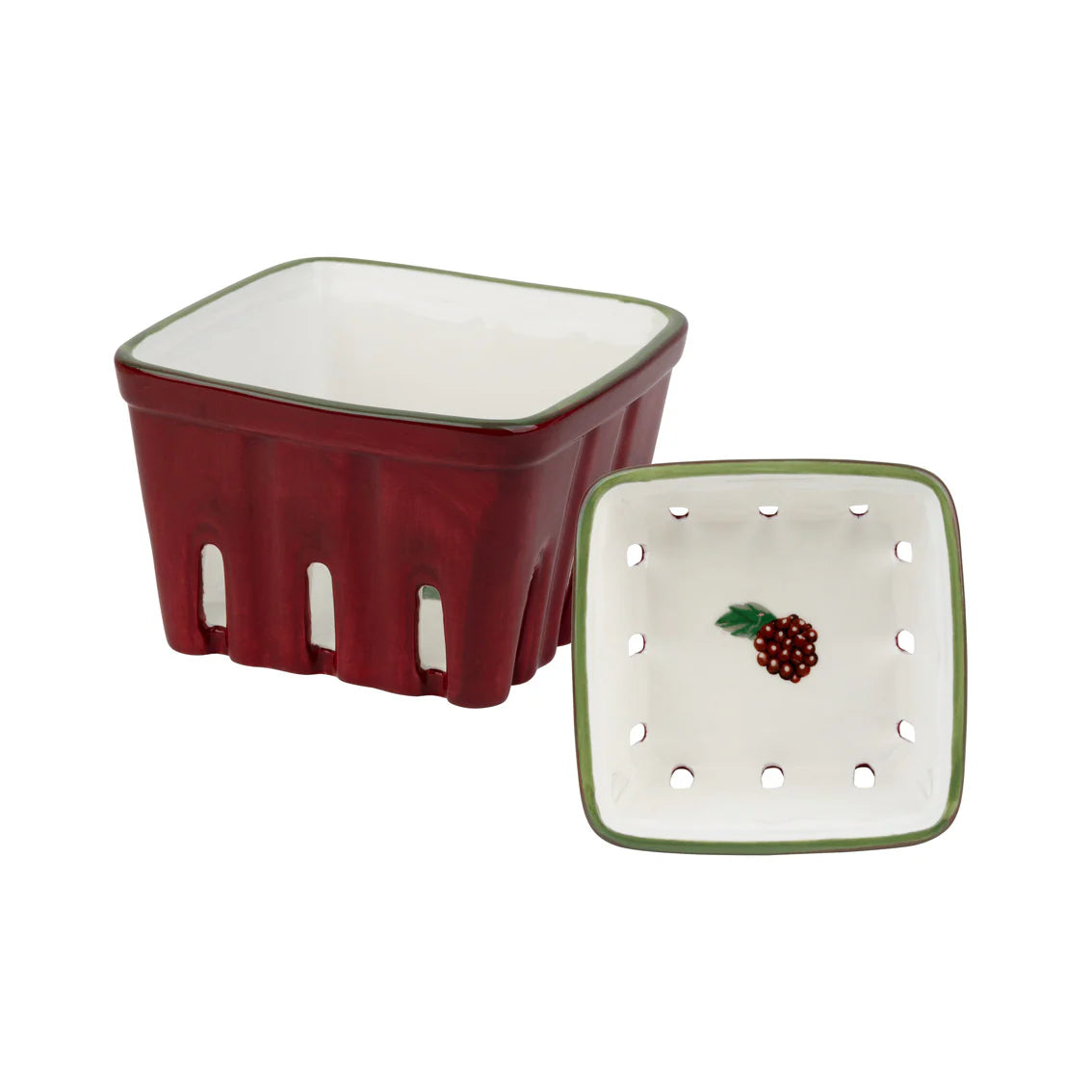 Small Blackberry Ceramic Punnet - BON-SMLPUN-CER-BLK - Uneeka
