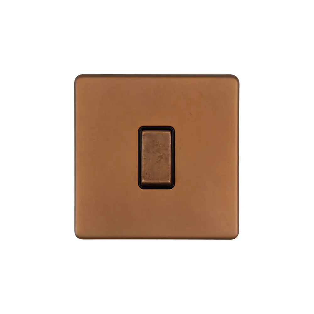 Soho Lighting 10A 1 Gang 2 Way Switch - Antique Copper - Uneeka