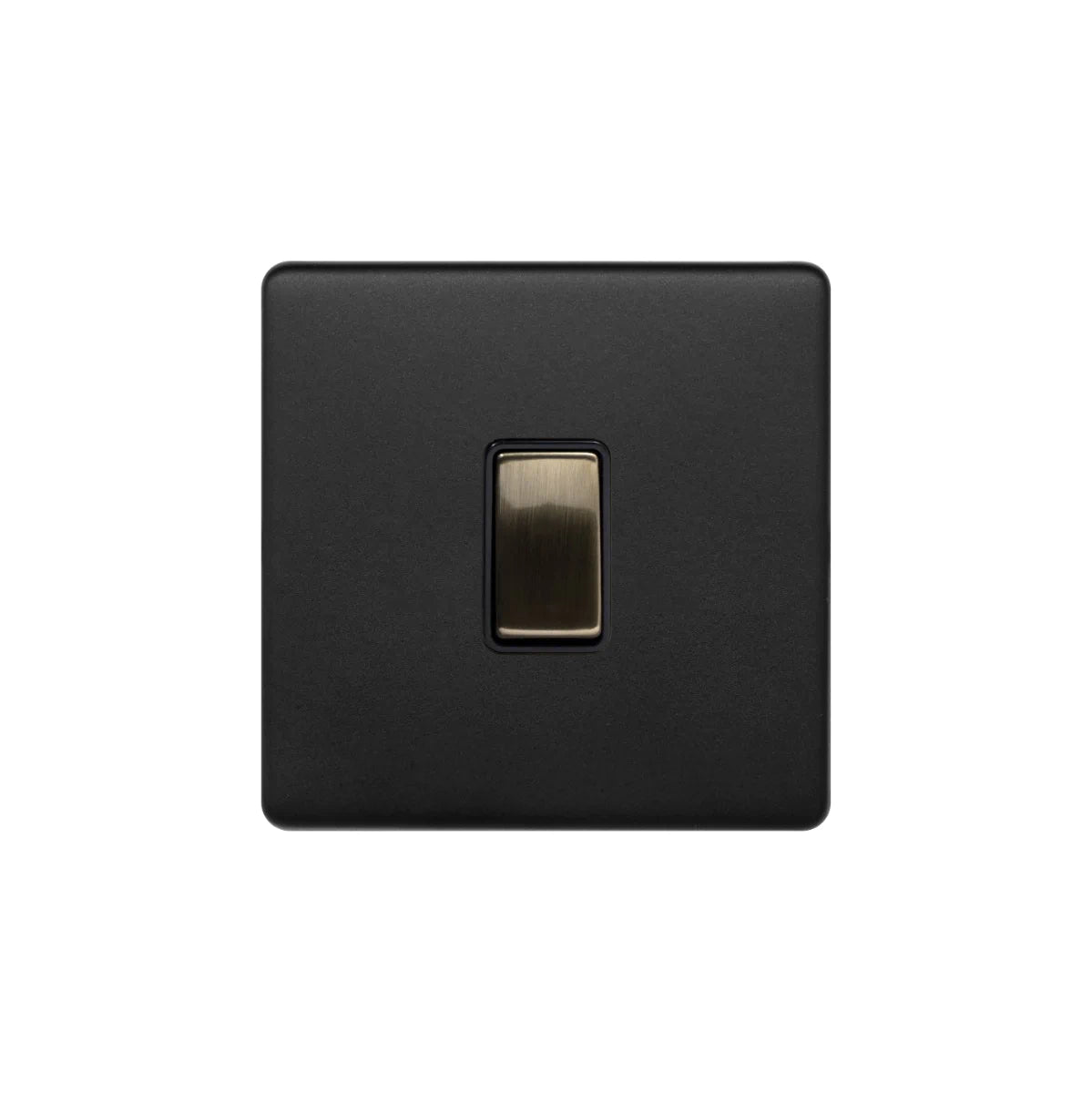 Soho Lighting 10A 1 Gang 2 Way Switch - Matt Black & Antique Black - Uneeka