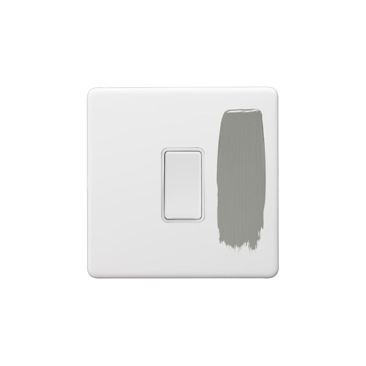 Soho Lighting 10A 1 Gang 2 Way Switch - Primed & Paintable with White Detail Uneeka
