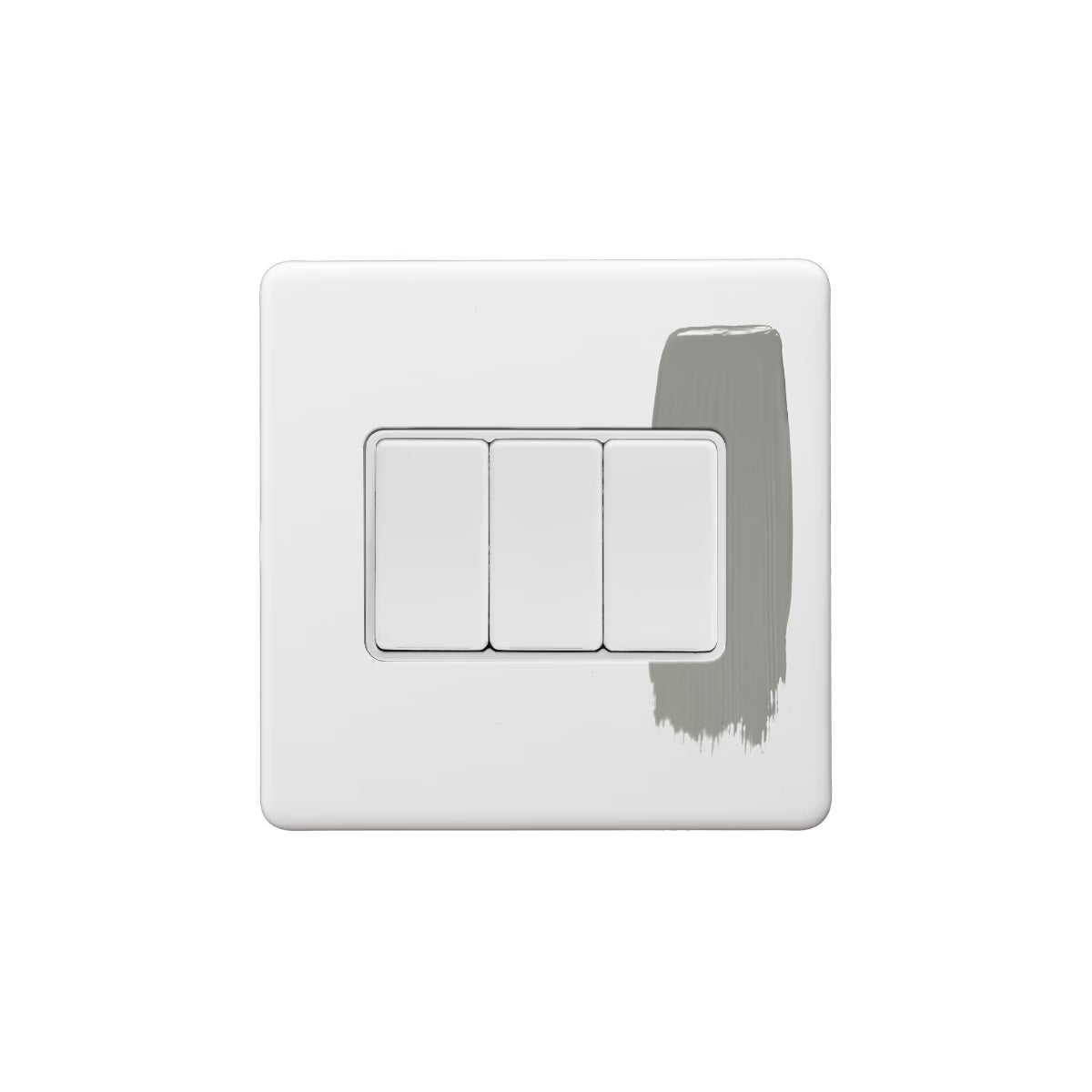 Soho Lighting 10A 3 Gang 2 Way Switch White Detail Uneeka