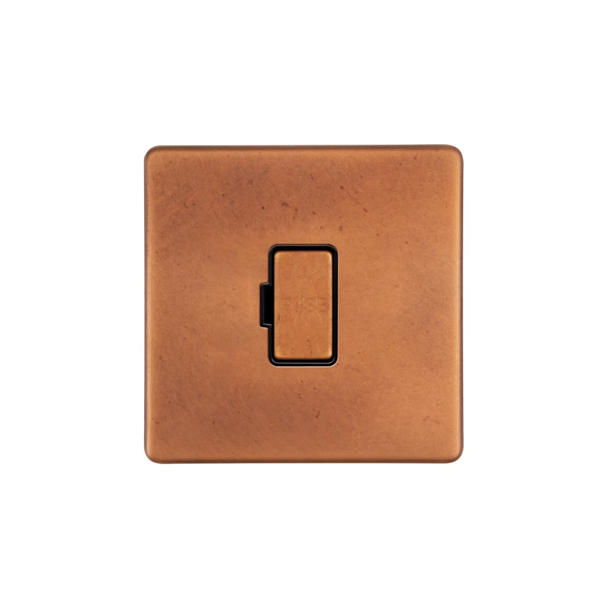 Soho Lighting 13A Double Pole Unswitched Fused Connection Unit Antique Copper Uneeka