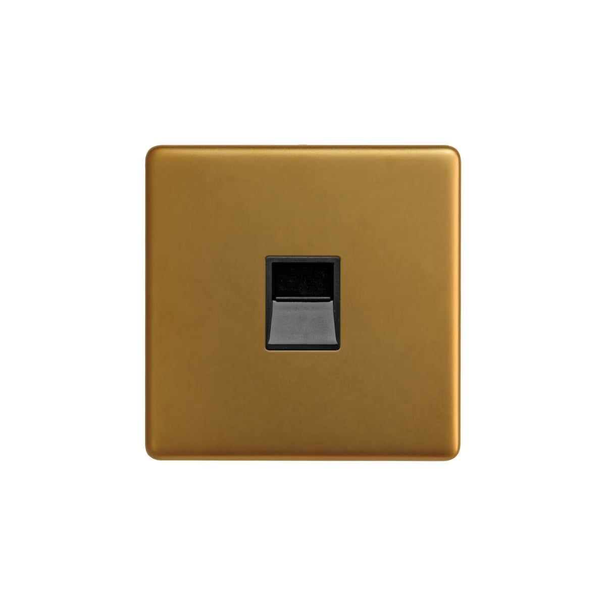 Soho Lighting 1 Gang BT Telephone Master Socket Antique Gold Uneeka