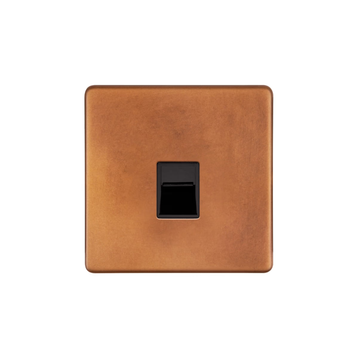 Soho Lighting 1 Gang BT Telephone Secondary Socket Antique Copper Uneeka