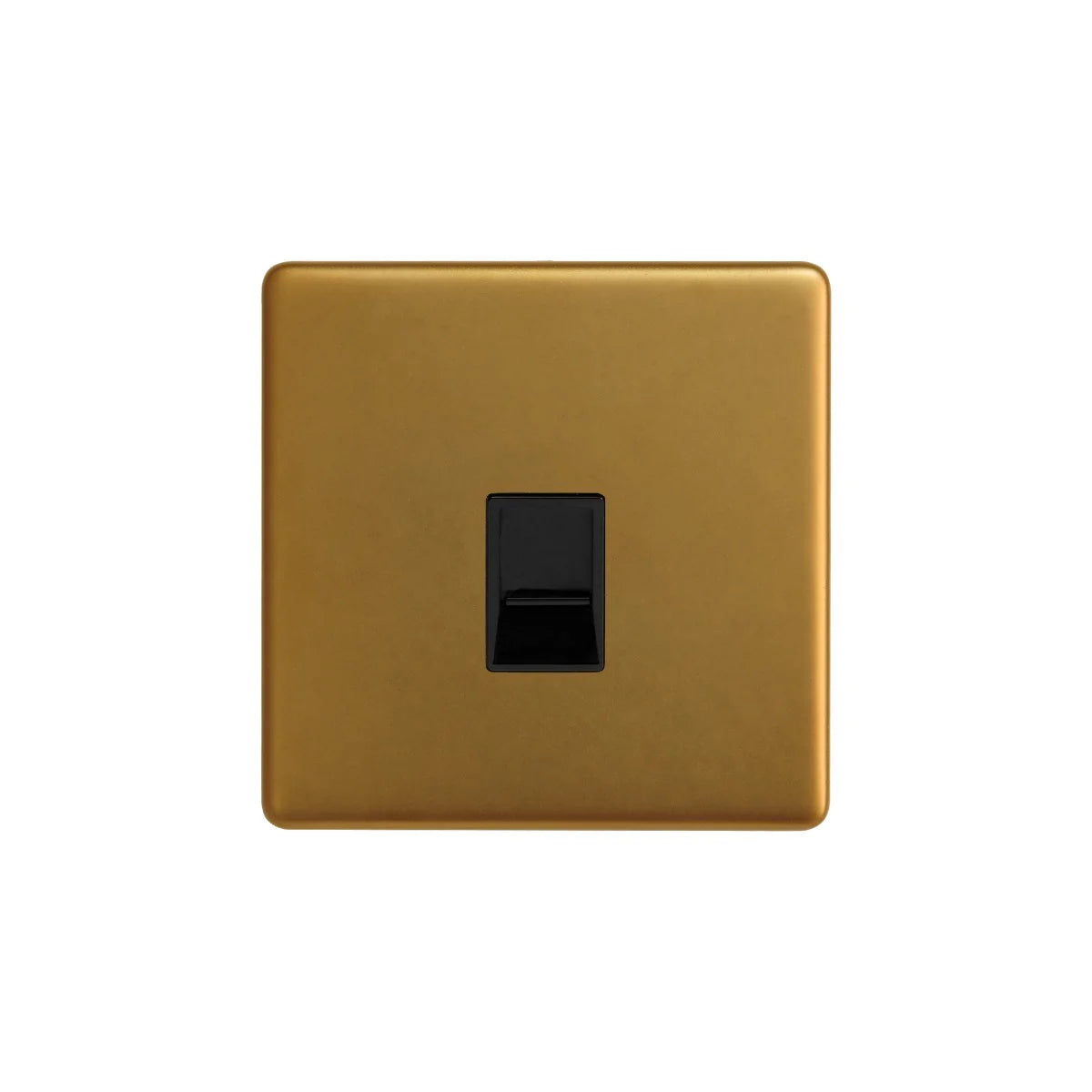 Soho Lighting 1 Gang Ethernet Cat5 Cat6 Data Socket Antique Gold Uneeka