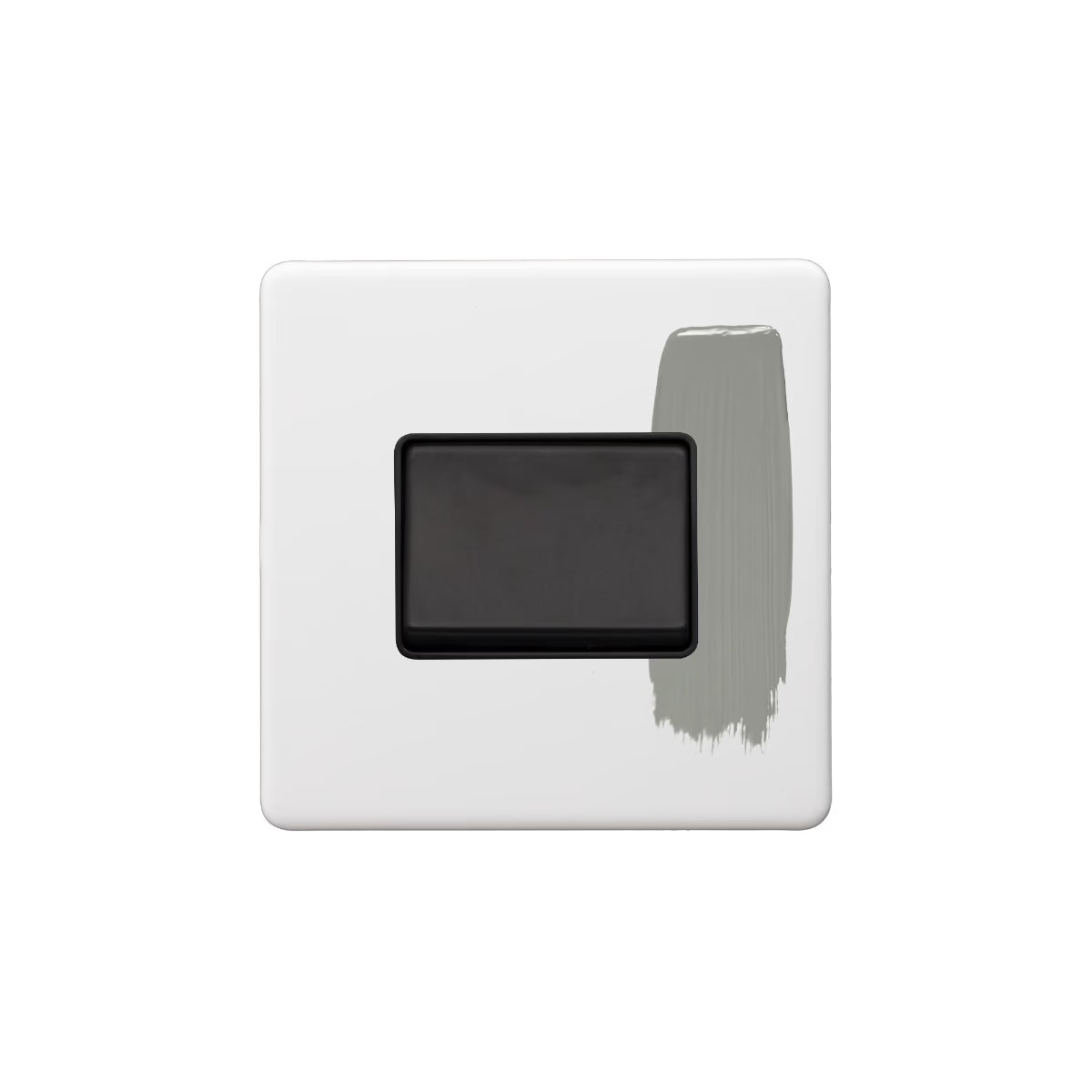 Soho Lighting Extractor Fan Isolator Switch Paintable with Matt Black Uneeka