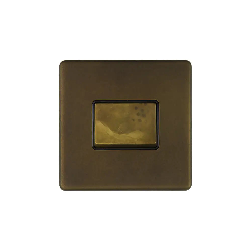 Soho Lighting Extractor Fan Isolator Switch Vintage Brass Uneeka