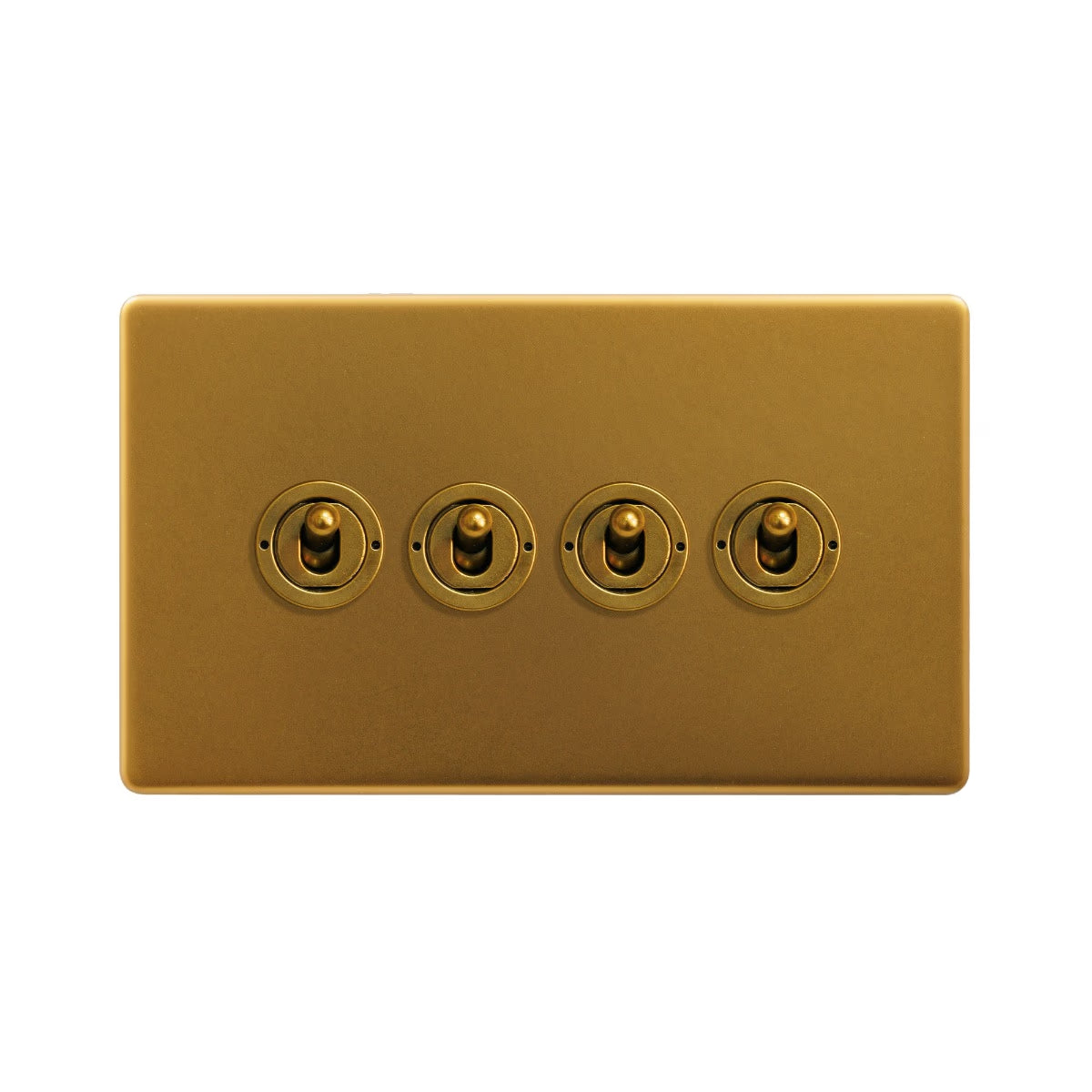 Soho Lighting Sloane 4 Gang 2 Way Toggle Switch - SS-SH-20-LTS304-AG - Uneeka