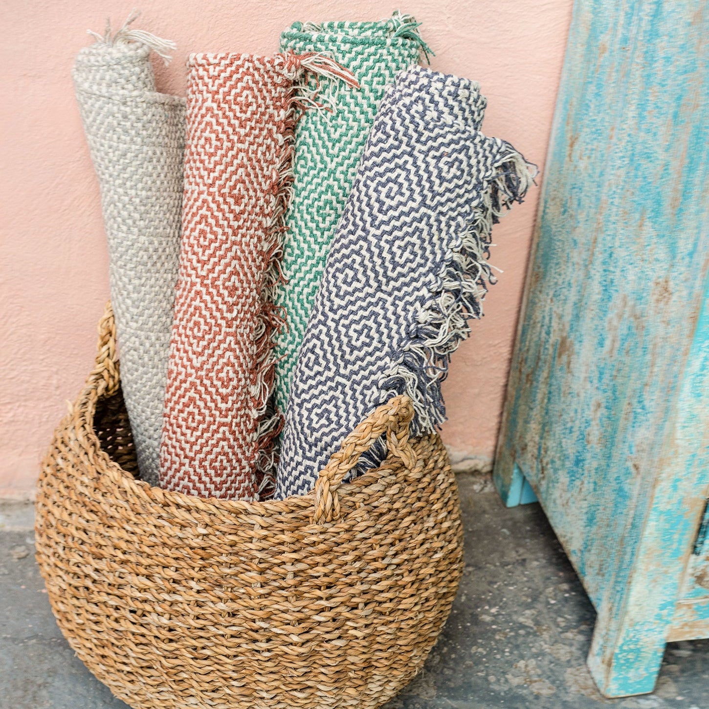 Souk Geometric Hand Woven Rug - Uneeka