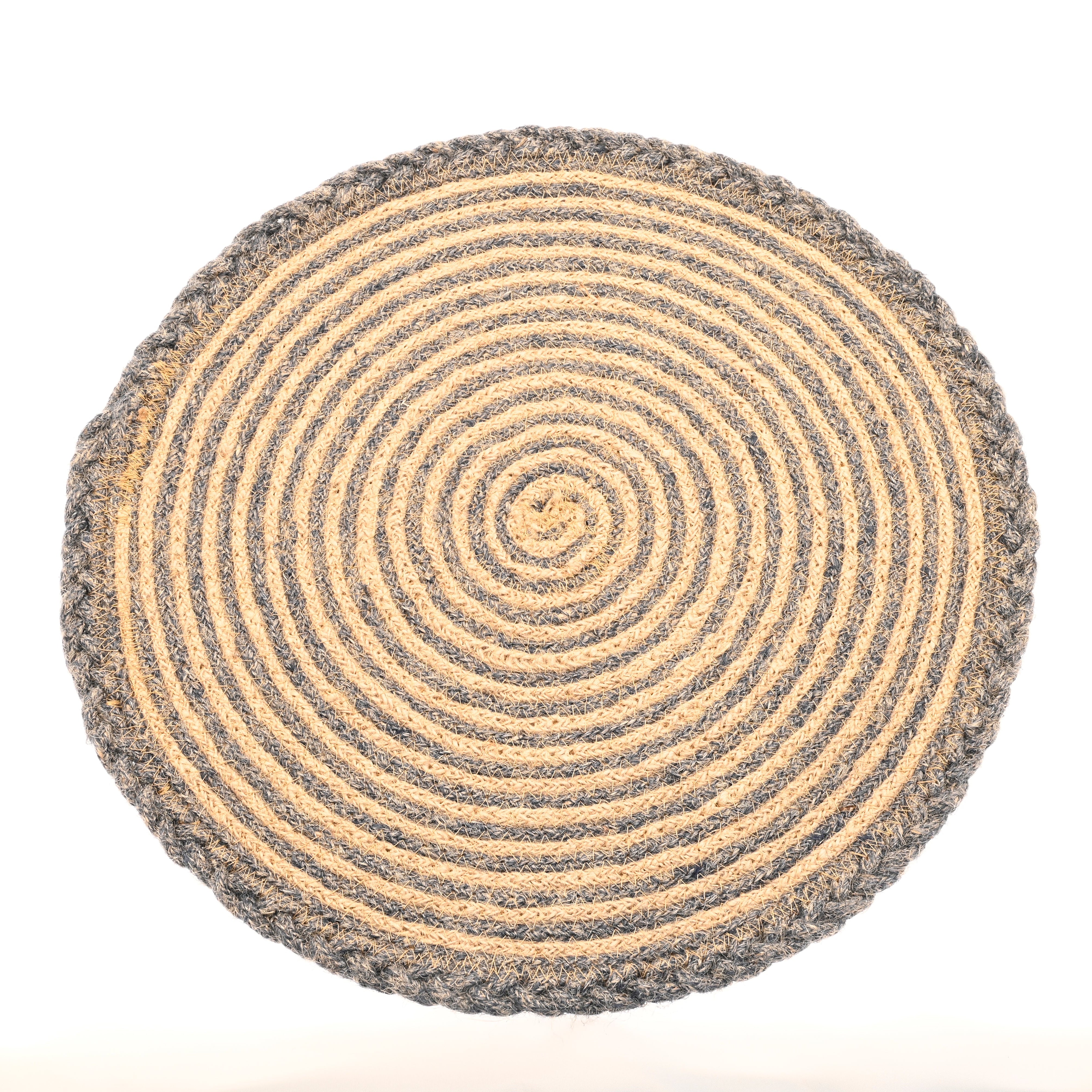 Spiral Plaited Jute Placemat - CPMJPM - Uneeka