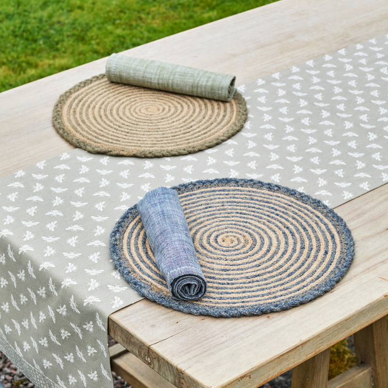 Spiral Plaited Jute Placemat - CPMJPM - Uneeka