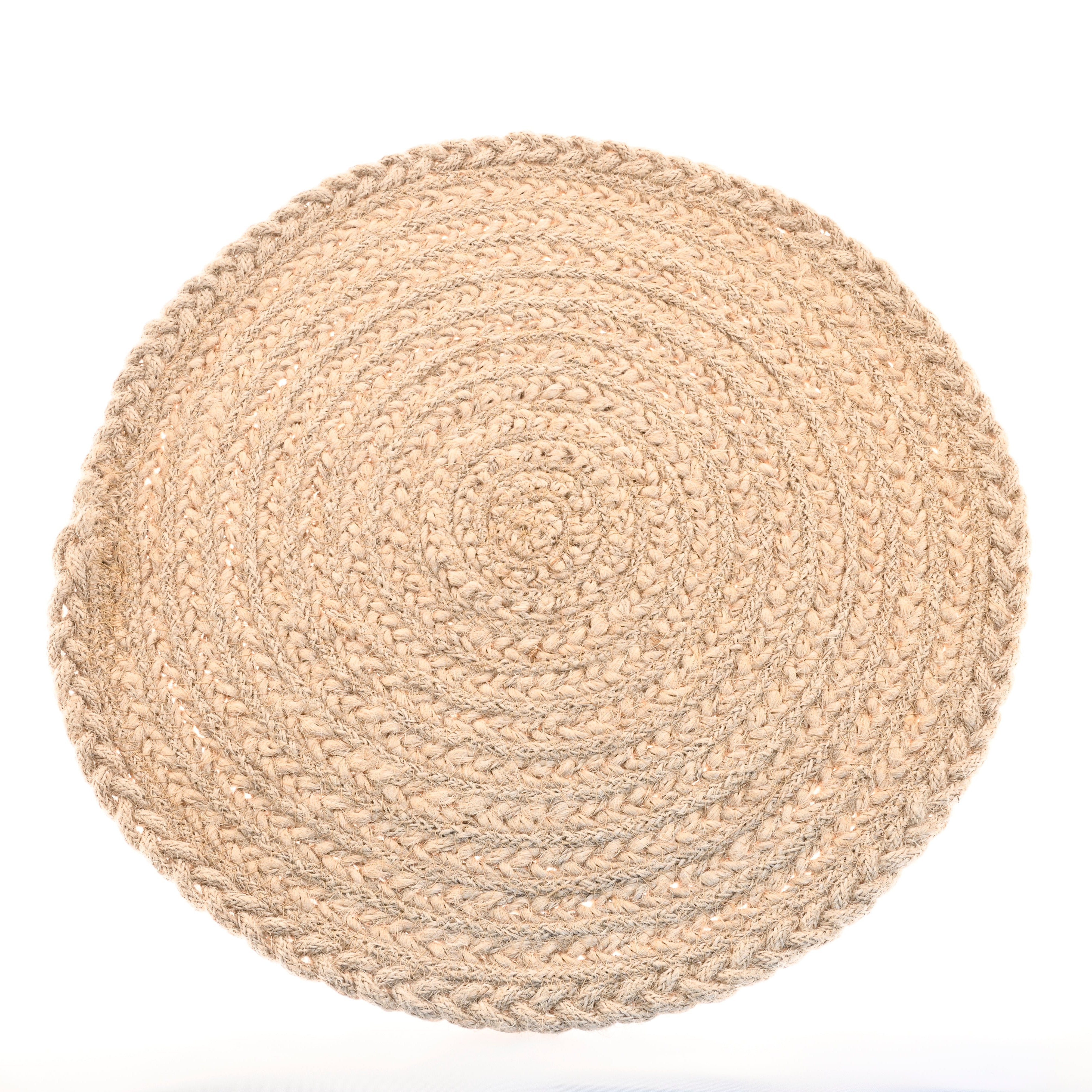 Spiral Plaited Jute Placemat - CPMJPN - Uneeka