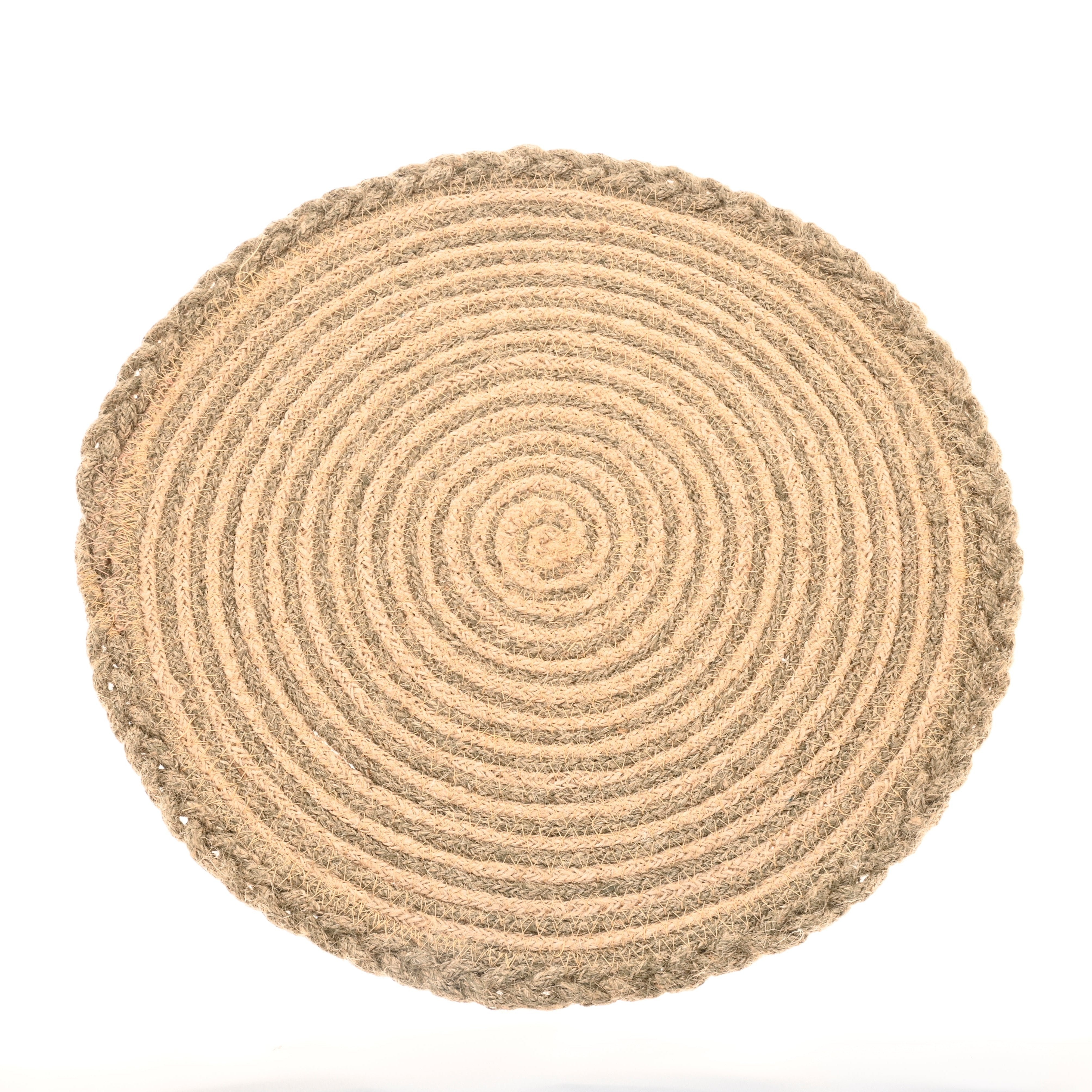 Spiral Plaited Jute Placemat - CPMJPO - Uneeka