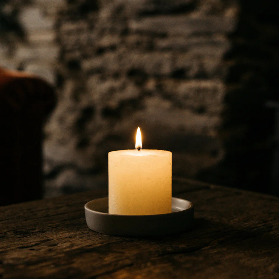 St Eval Victorian Pillar Candle Lavender Fields - St Eval Candle Company at Uneeka