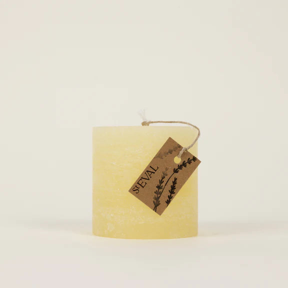 St Eval Victorian Pillar Candle Lavender Fields - St Eval Candle Company at Uneeka