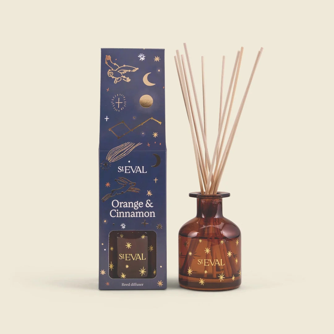 St Eval Christmas Mini Reed Diffuser Orange & Cinnamon - F01985 - Uneeka