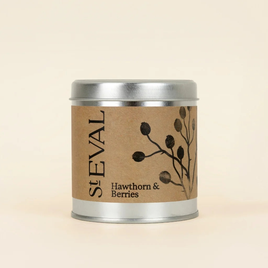 St Eval Tin Candle Hawthorn & Berries - Uneeka