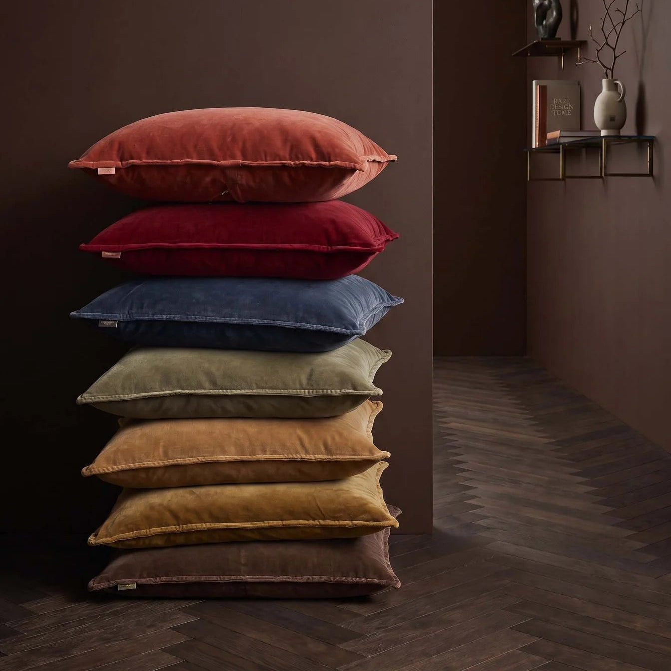 Stonewash Velvet Cushion  Uneeka