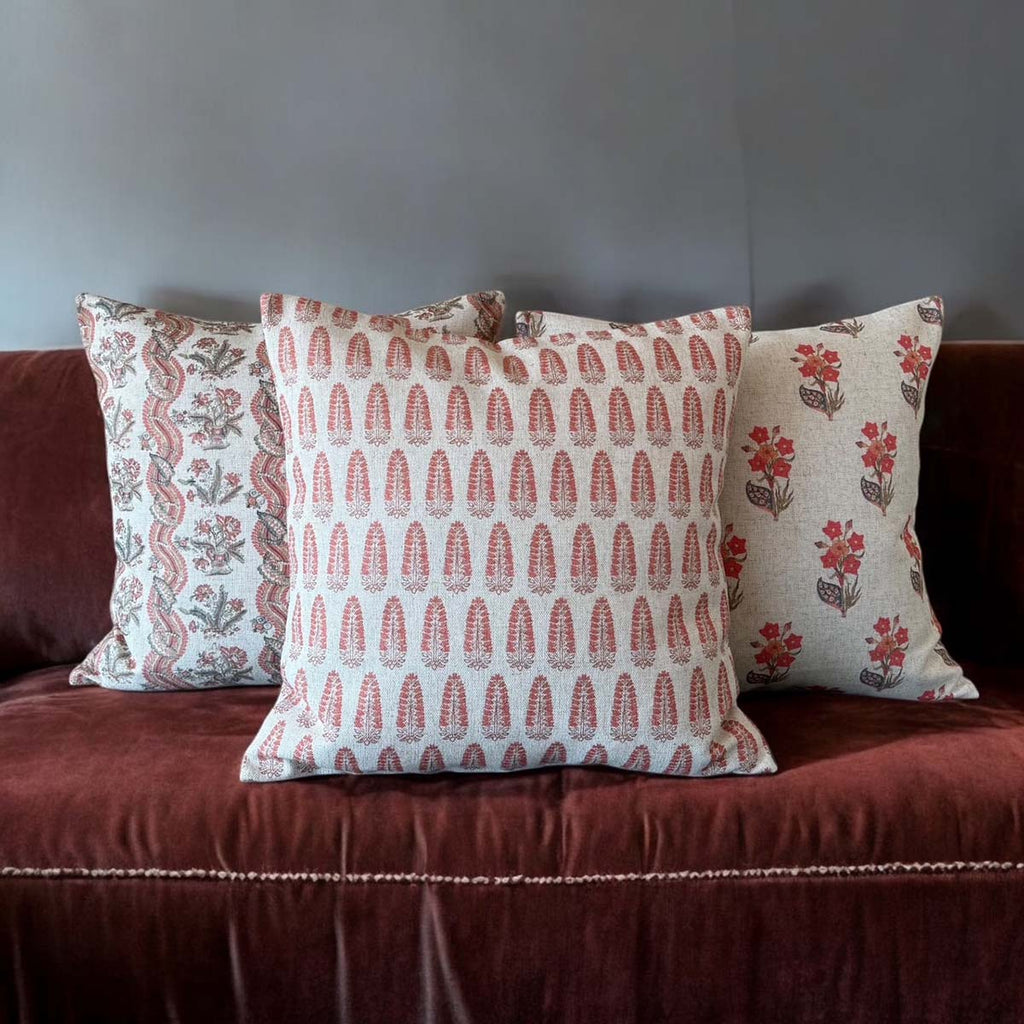 Strawberry Repeat Print Cushion - Pilviti strawberry cushion - Uneeka