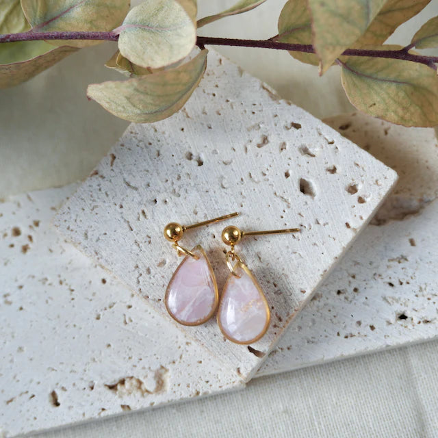 Celestia Gold Teardrop Drop Earrings