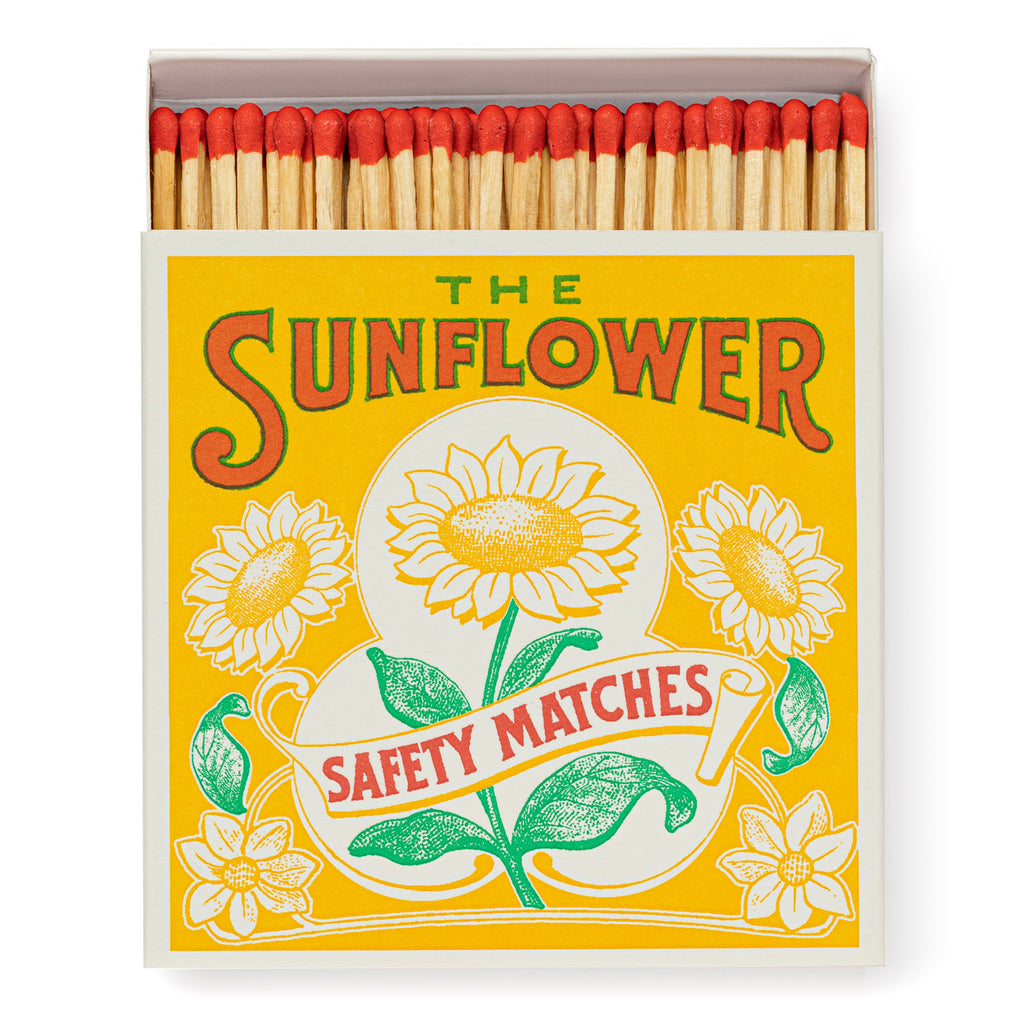 Sunflower Design Box Of Matches