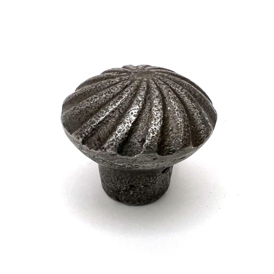 Swirl Cast Antique Iron Cupboard Knob - A203 - Uneeka