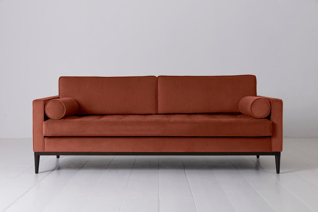 Swyft Model 02 3 Seater Sofa - Brick Velvet