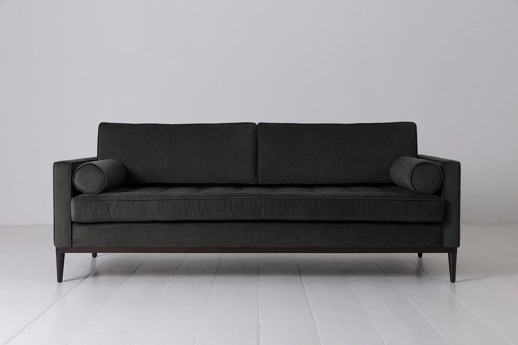 Swyft Model 02 3 Seater Sofa - Charcoal Velvet