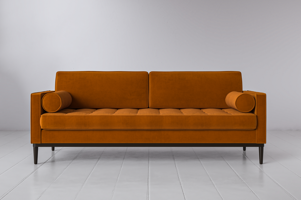Swyft Model 02 3 Seater Sofa - Bronze Eco Velvet