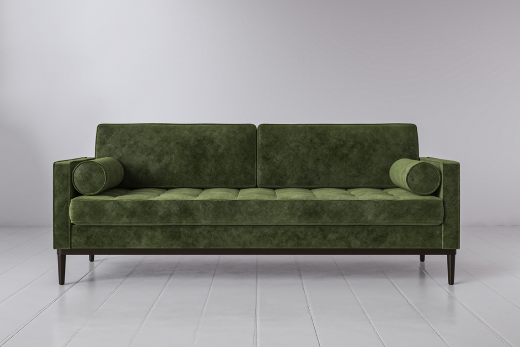 Swyft Model 02 3 Seater Sofa - Conifer Mottled Velvet