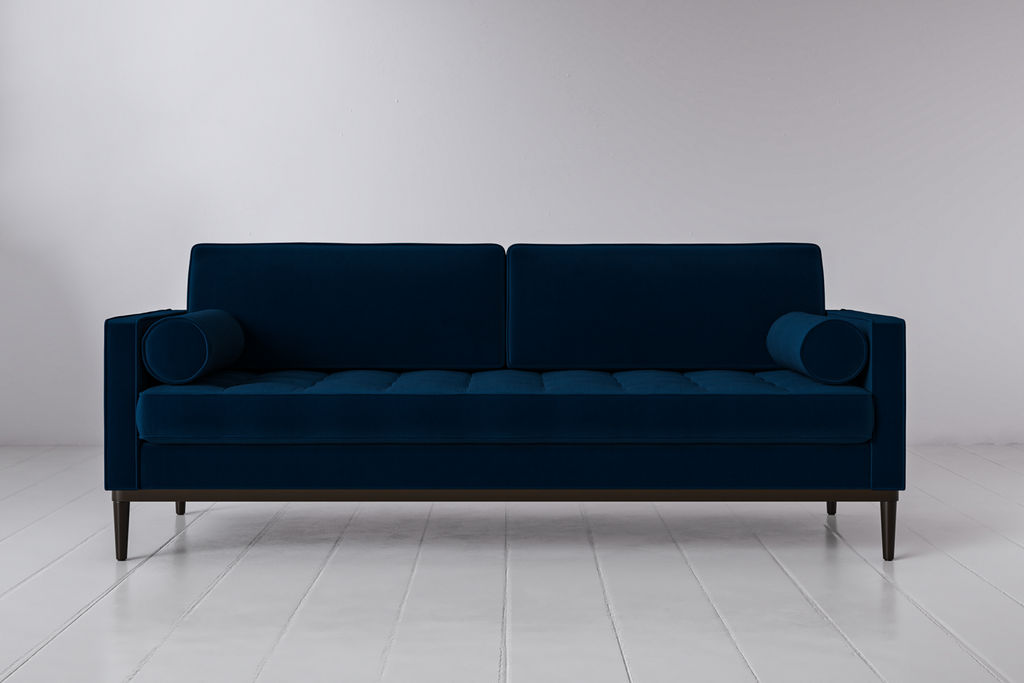 Swyft Model 02 3 Seater Sofa - Indigo Eco Velvet