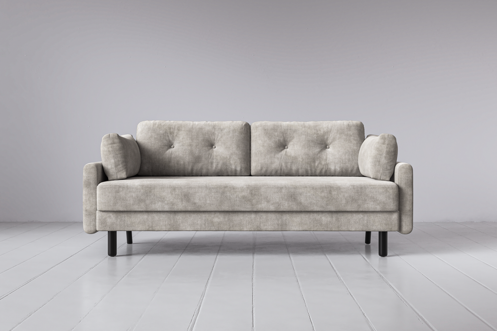 Swyft Model 04 3 Seat Double Sofa Bed - Fog Royal Velvet