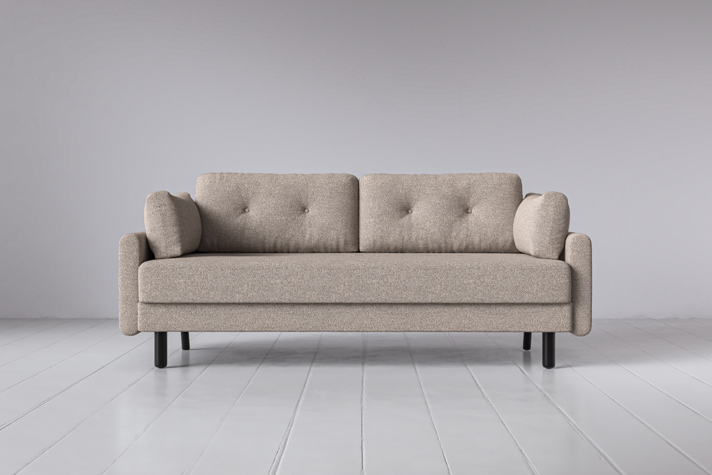Swyft Model 04 3 Seat Double Sofa Bed - Sand Boucle
