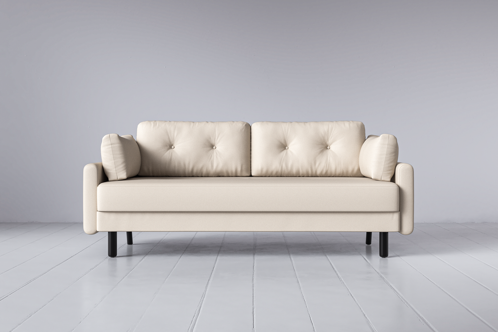 Swyft Model 04 3 Seat Double Sofa Bed - Silk Linen