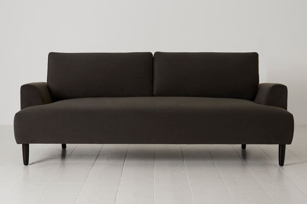 Swyft Model 05 3 Seater Sofa - Charcoal Velvet