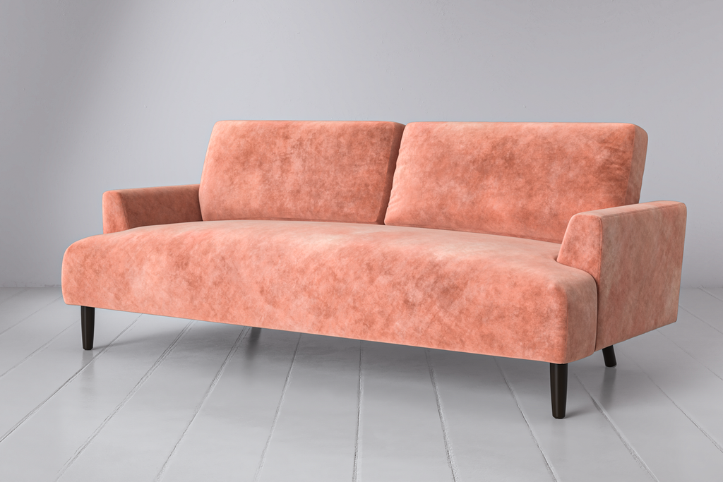 Swyft Model 05 3 Seater Sofa - Terracotta Mottled Velvet