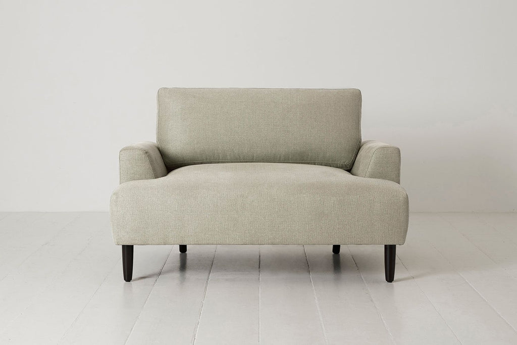 Swyft Model 05 Love Seat - Made To Order Pebble Linen
