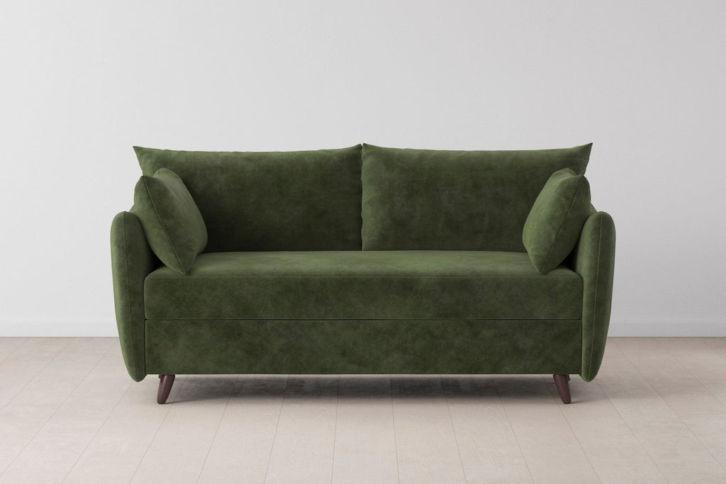 Swyft Model 08 2.5 Seater Sofa Bed - Made To Order conifer mottled velvet