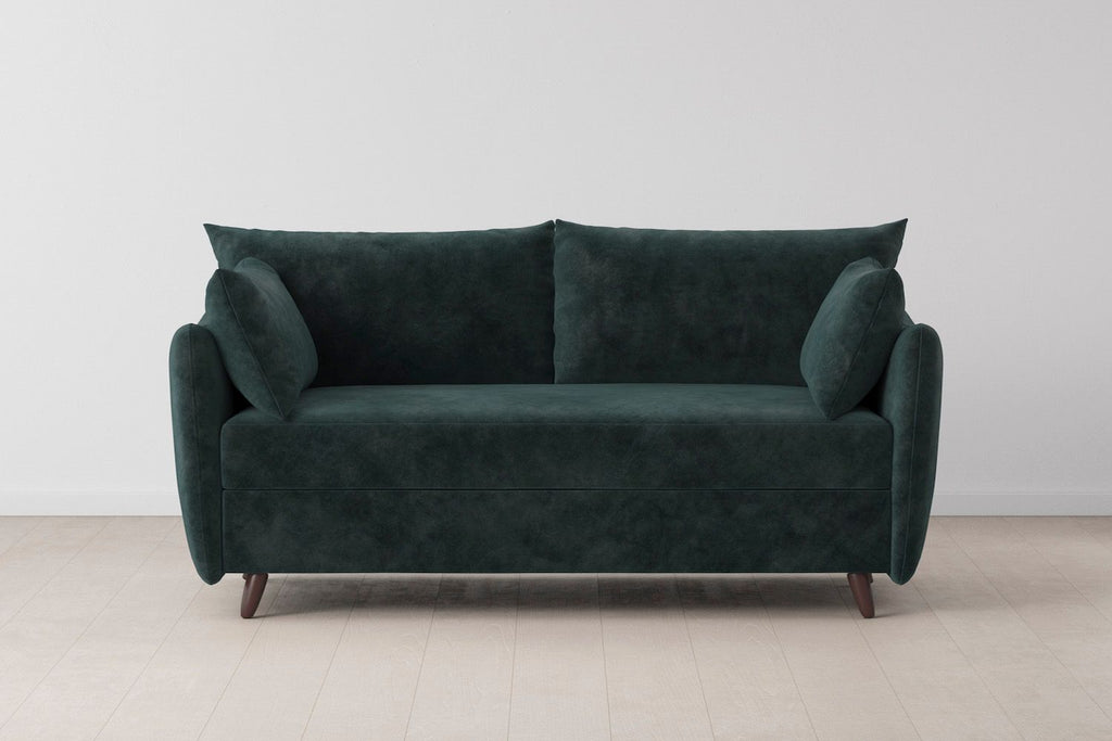 Swyft Model 08 2.5 Seater Sofa Bed - Made To Order Ocean Mottled Velvet
