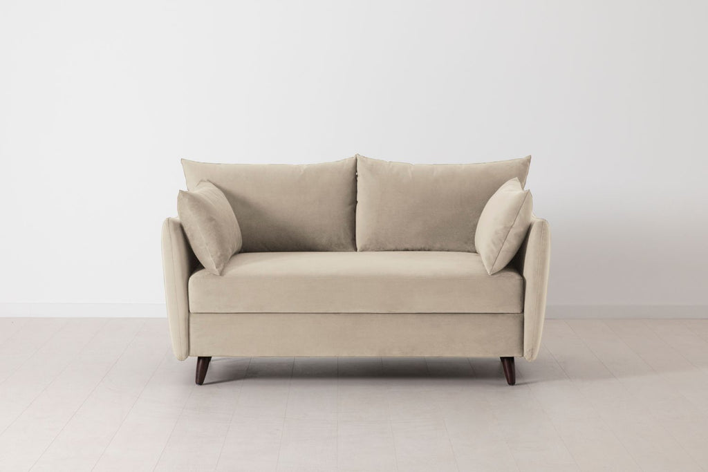 Swyft Model 08 2 Seater Sofa Bed - Made To Order Bone Velvet