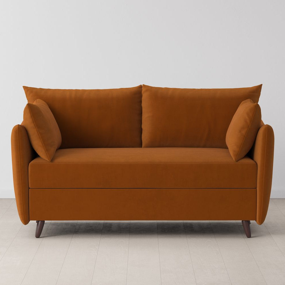 Swyft Model 08 2 Seater Sofa Bed - Made To Order -Bronze Eco Velvet - Uneeka