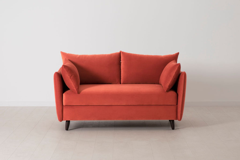 Swyft Model 08 2 Seater Sofa Bed - Made To Order Coral Eco Velvet