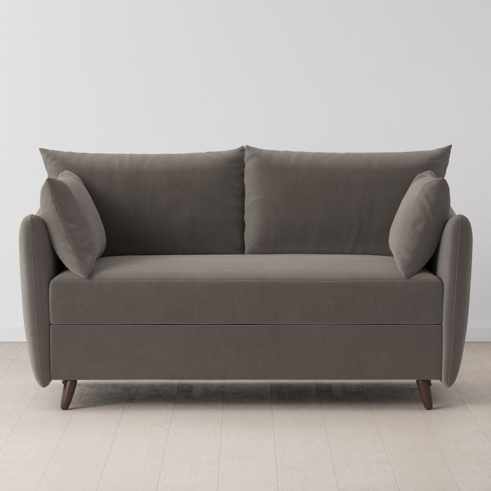 Swyft Model 08 2 Seater Sofa Bed - Made To Order - Elephant Velvet - Uneeka