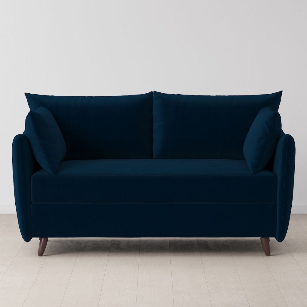 Swyft Model 08 2 Seater Sofa Bed - Made To Order - Indigo Eco Velvet - Uneeka
