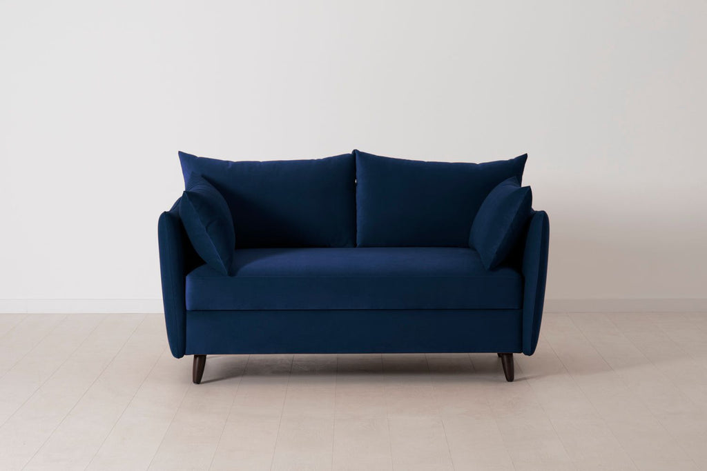 Swyft Model 08 2 Seater Sofa Bed - Made To Order Indigo Eco Velvet